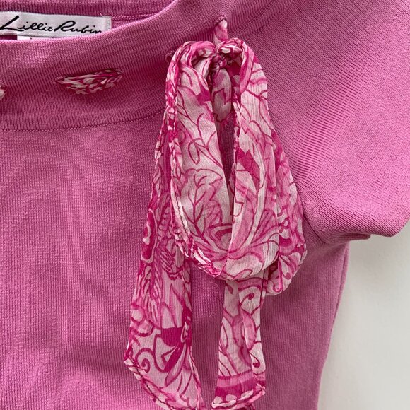 Lillie Rubin Pink Soft Knit Top - Picture 3 of 4